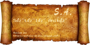 Sétáló Anikó névjegykártya